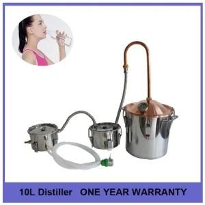 10L 3gal Medical and Beauty Red Copper Cap stainless Steel Moonshine Whiskey Rum Brandy ...