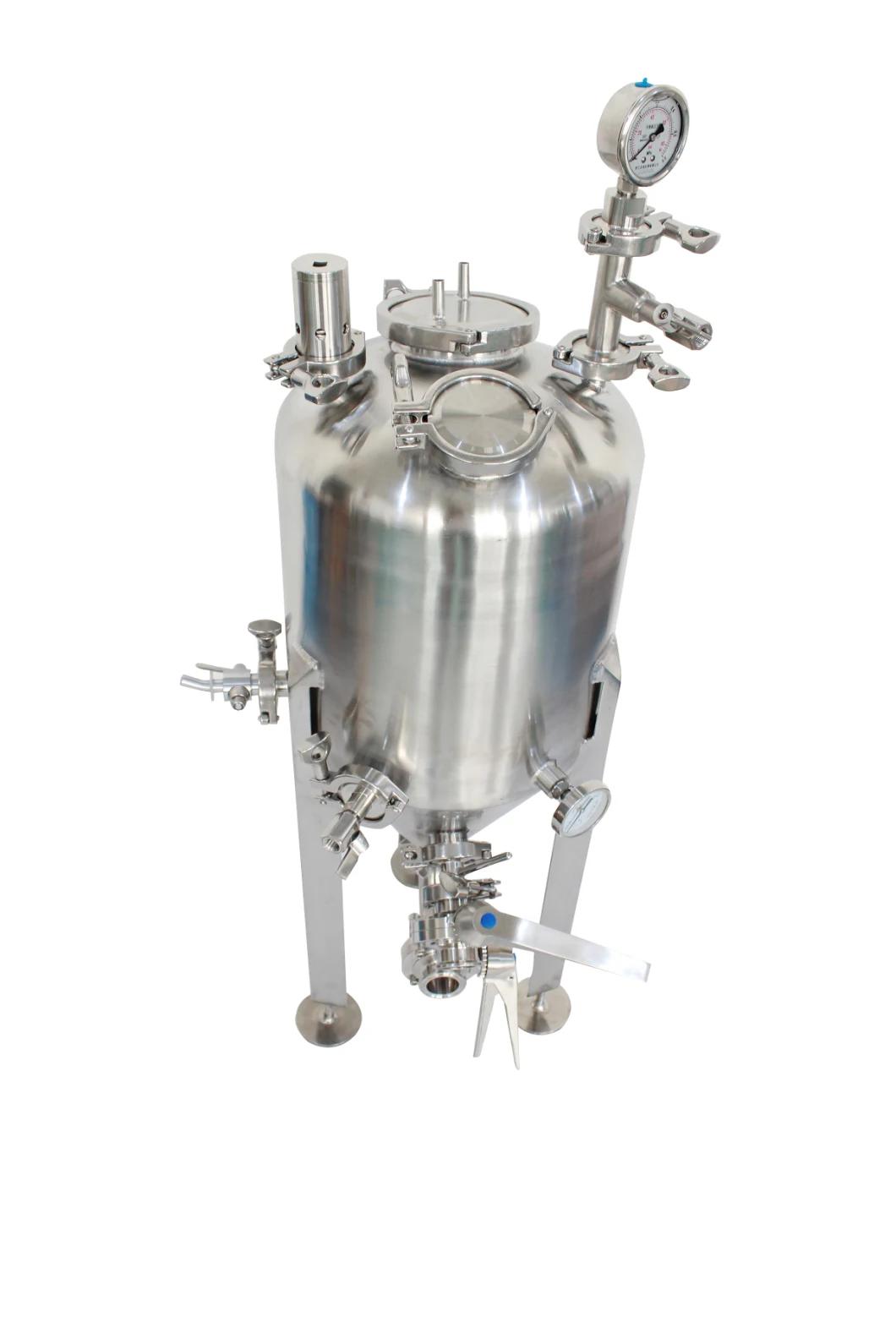 20L- 5000L Sanitary Stainless Steel Conical Fermentation Tank Beer Fermentor