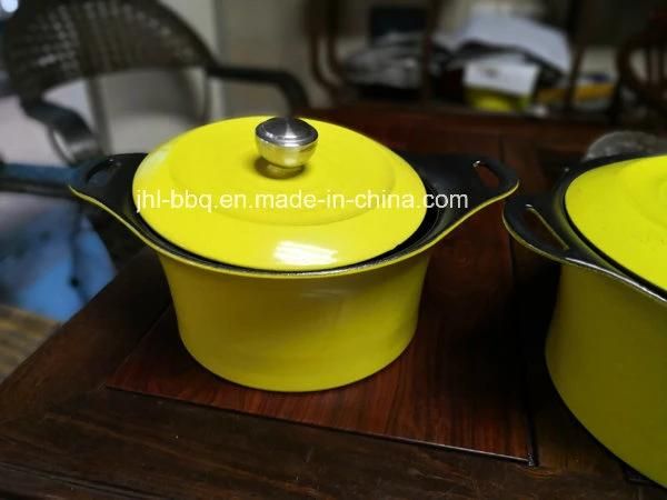 Iron Casting Colour Enamel Stockpot with Side Handles