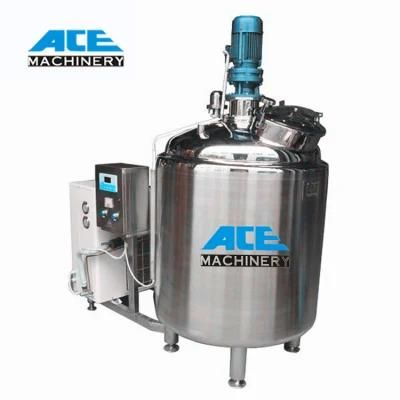 Price of 2000L Horizontal Stainless Steel 304 Milk Cooling Storage Tank