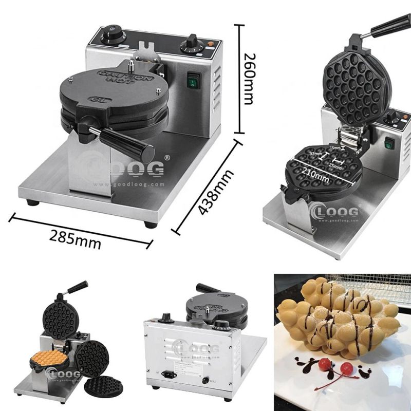 Wholesale Factory Supplier 110V 220V Electric Bubble Egg Waffle Machine Factory Price Bubble Waffle Maker Commercial