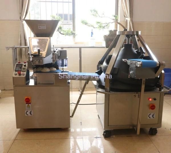 Full Automatic Dough Divider and Rounder / Electric Pizza Dough Rounder Machine / Dough Dividing and Rounding Machine