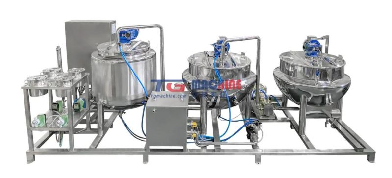 Automatic Stainless Steel Vitamin Soft Candy Gum and Gelatin Production Line Bear Jelly Candy Making Machine with CE