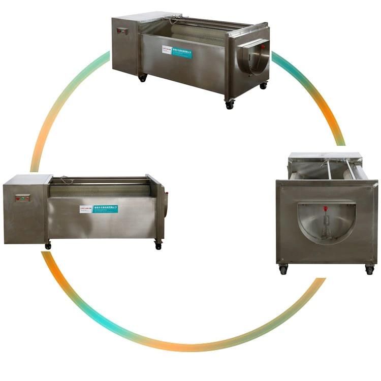 Potato Washing and Peeling Machine Continuous Potato Peeler