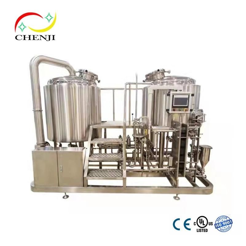 Food Grade Stainless Steel Beer Brewery Equipment with Digital Display Control