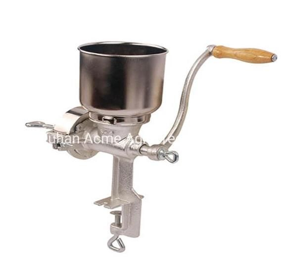 Manual Grain Corn Coffee Wheat Nuts Grinder, Portable Table Mill Home Use Cast Iron Grinding Mill