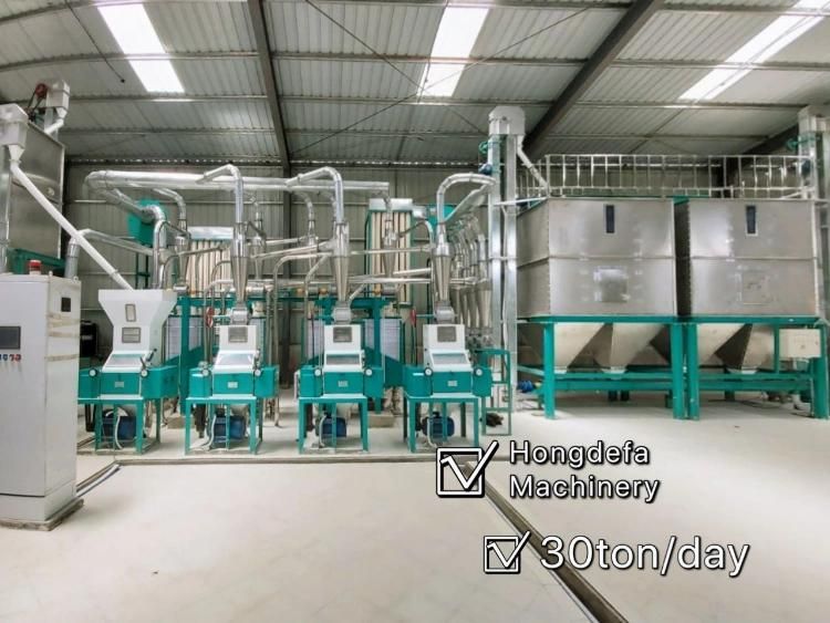 30 Ton Per Day Maize Flour Processing Mill Line