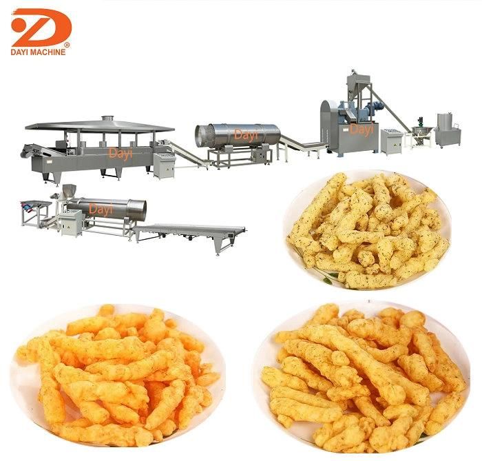 Automatic Fried Kurkure Cheetos Nik Naks Machine Extrusion Line