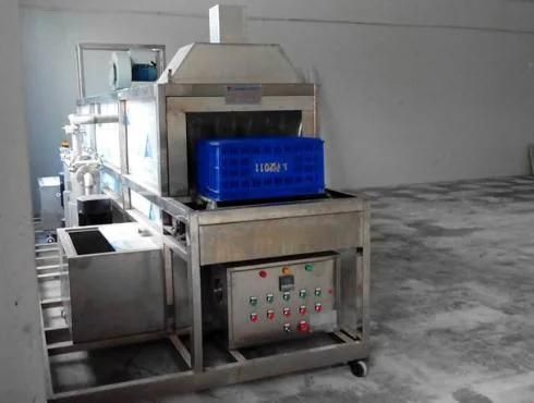 Electric Tray Washing Machinery Bin Washing Machine