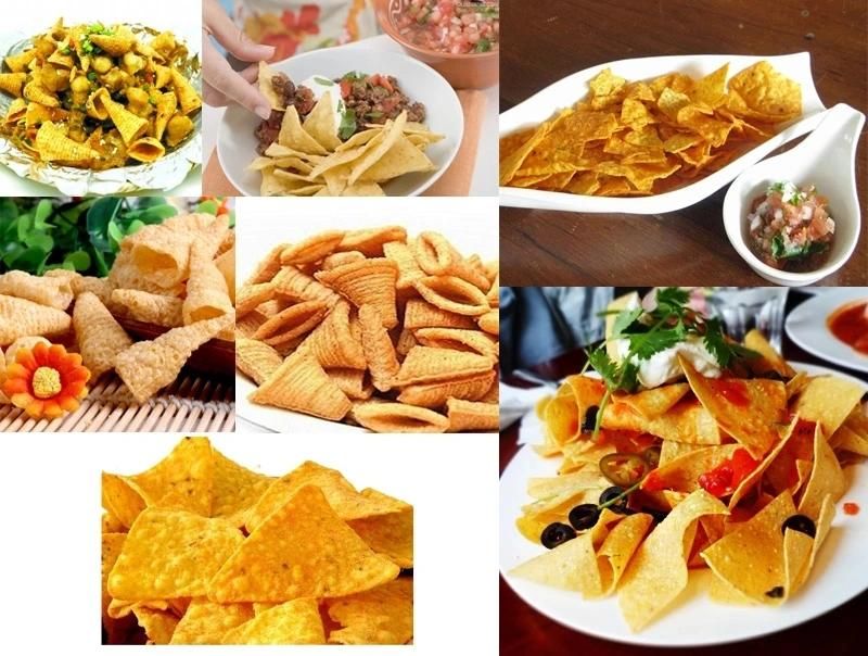Doritos Tortilla Nacho Corn Chips Processing Line Snack Food Machine