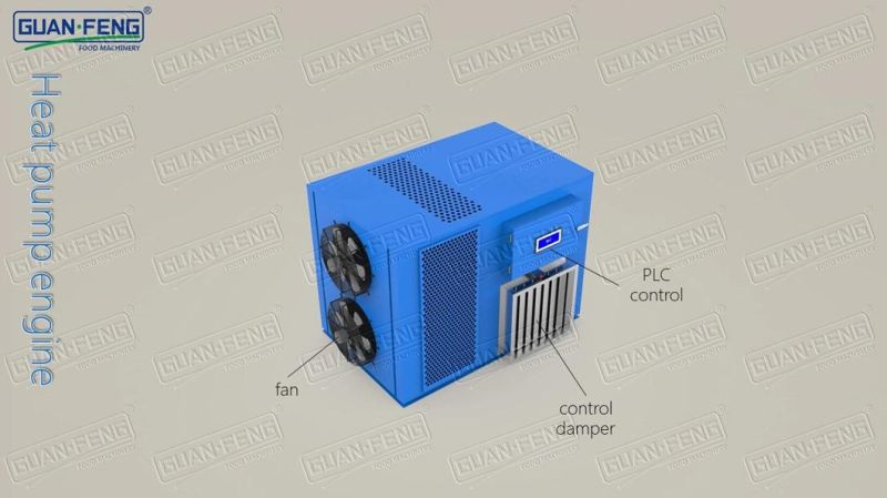 500kg/Batch Heat Pump Drying Equipment for Meat Food Dryers
