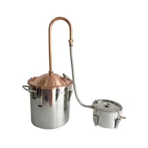 Design Homemade Alcohol Distiller Copper Pot Stills Moonshine Still