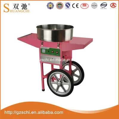 Pink Electric Cotton Candy Floss Machine with Cart