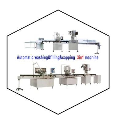 Automatic Drinks /Beverage /Water Filling /Capping Packaging Machine Can Connect with ...