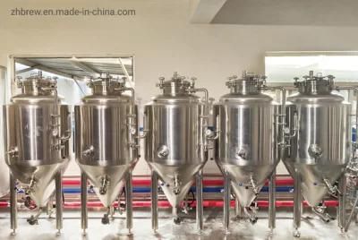 Stainless Steel 200L Conica Beer Fermenter Pressure Jacketed Unitank