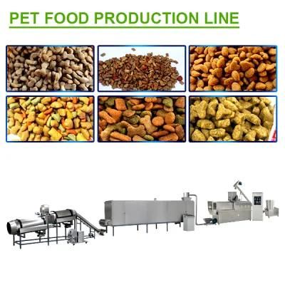 Automatic Twin Screw Extruded Wet Dry Pet Food Production Line/Cat Fish Feed Dog Food ...