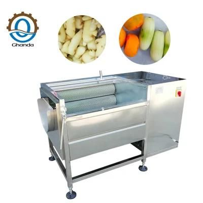 Electric Potato Washer Peeler Vegetable Fruit Taro Carrot Cassava Ginger Washing Peeling ...