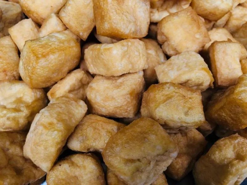 Automatic Tofu Puff Frying Machine Conveyor Continuous Fryer
