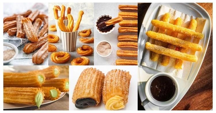 Commercial Hot Sausage Making Machine Industrial Use 5L Big Capacity Latin Fruits Maker Deep Frying Churros Equipment Manual Control for Hotel