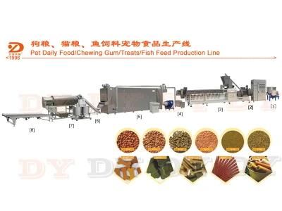 Stainless Steel Twin Screw Extruder Pet Food Production Line Pet Dog Food Extruder with ...