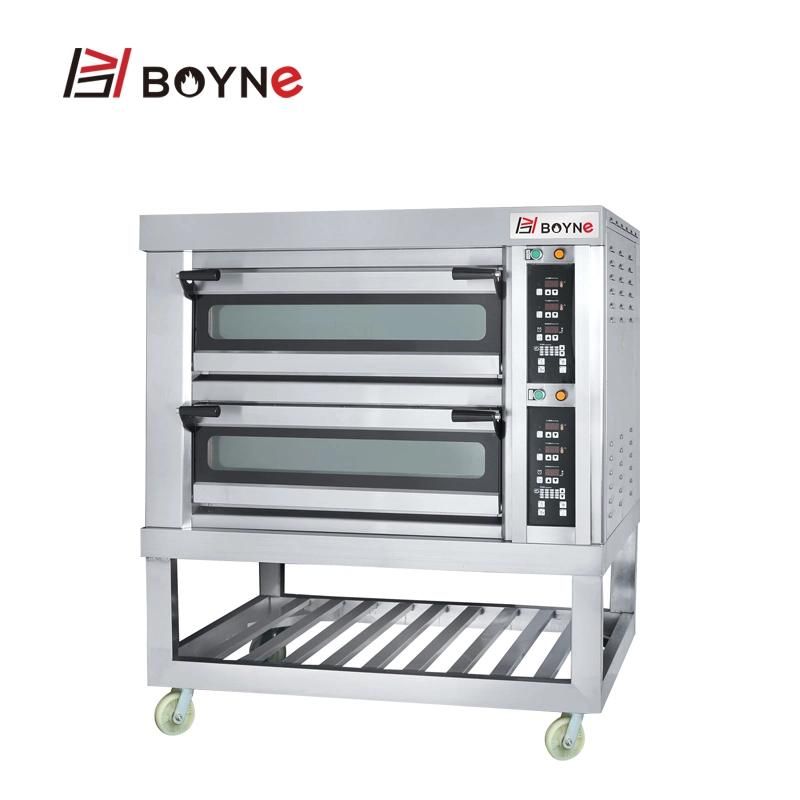 Commercial Microcomputer Two Deck Four Trays Electrci Baking Oven