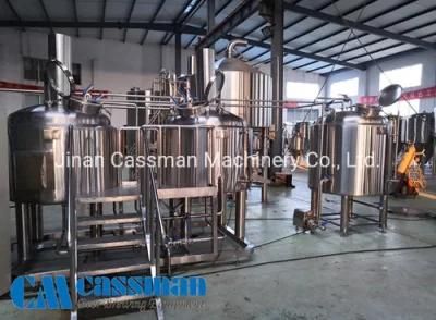 Cassman Steam Heating SUS304 500L Beer Brewery with SGS Certificat