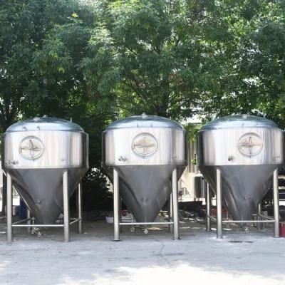 1000L Industrial Stainless Steel Beer Wine Fermentation Tank with Cooling Jacket