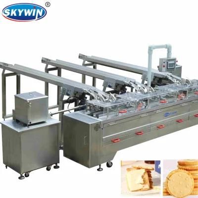 CE Food Processor Sandwiching Cream Biscuit Production Line Machine Sandwich Maker