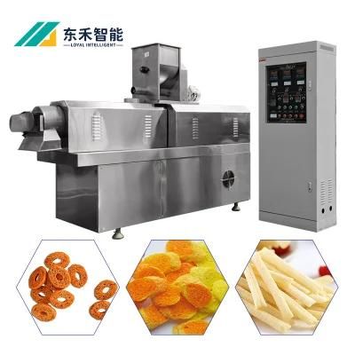 600-800kg/H Chocolate Filled Cereal Pillow Puffs Corn Snack Food Making Machine