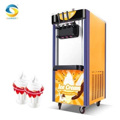 Gelato Ice Cream Machine Automatic Small Soft Serve Ice Cream Maker Machine Mini ...