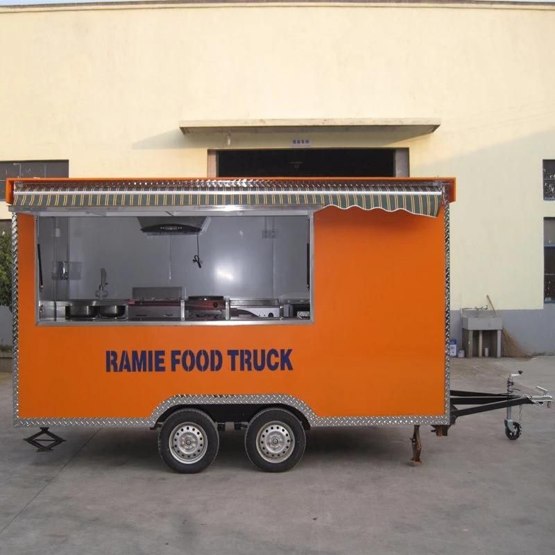 Snack Equipment Mobile Cart Food for Sale /Mobile Food Cart with Frozen Yogurt Machine/Stainless Steel Ice Cream Cart Shanghai Factory Ce ISO SGS