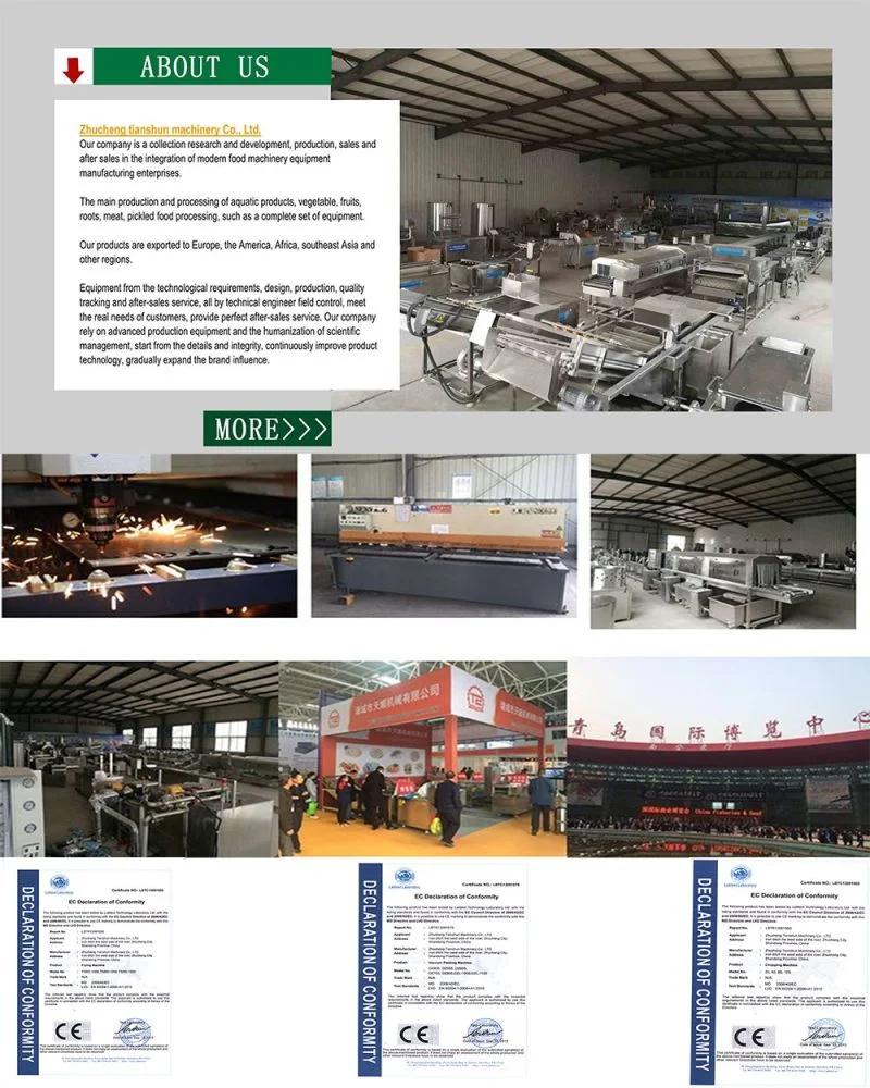 Steam Continous Meat Blanching Machine Meat Blancher Machinery