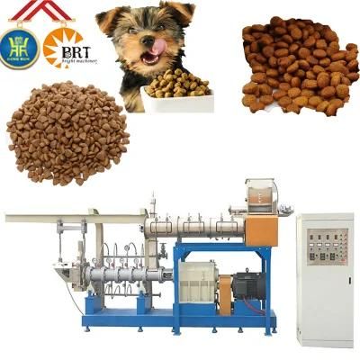 Full Automatic Dog Cat Food Making Machine Pet Feed Bulking Production Extruder Plant Line