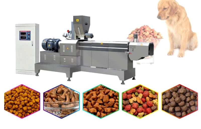 Twin-Screw Dog Food Extruder Machine Floating Fish Producction Line Pet Food Making Machine