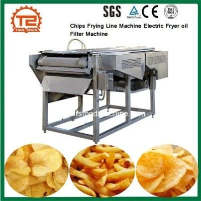 Chips Frying Line Machine Electric Fryer Oil Filter Machine for Sale