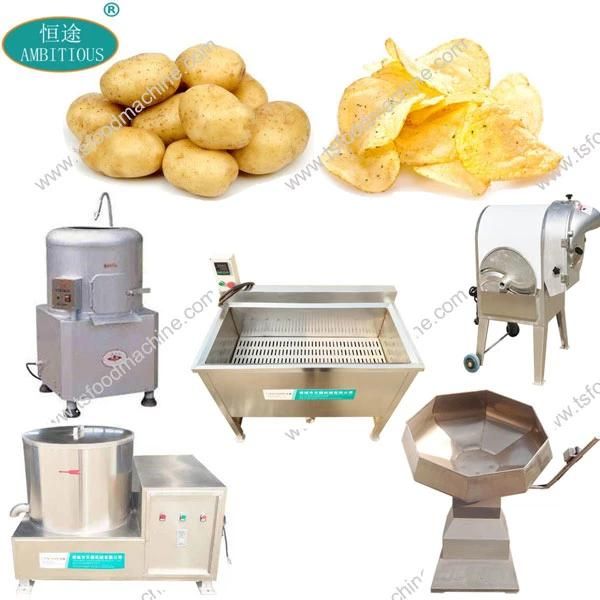 Potato Crisp Making Machine Small Scale Potato Chips Production Line