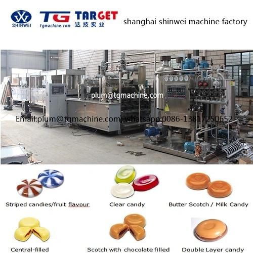 Two Color Two Flavor Kopiko Hard Candy Depositing Complete Machine Line