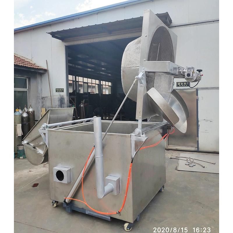 Automatic Peanut Broad Bean Fava Bean Horse Bean Gas Frying Machine Batch Fryer