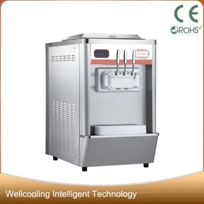 CE Approved Commercial Pre-Cooling Air Pump Ice Cream Making Machine