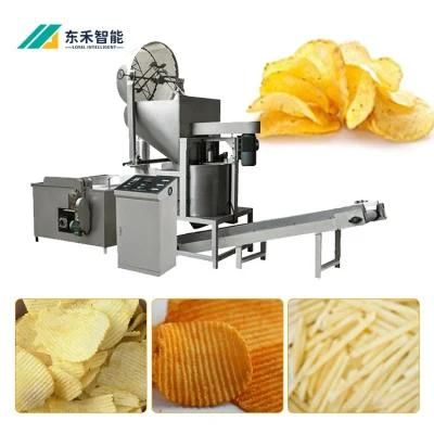 Frozen French Fries Potato Chips Making Machine Production Line with Full Automatic