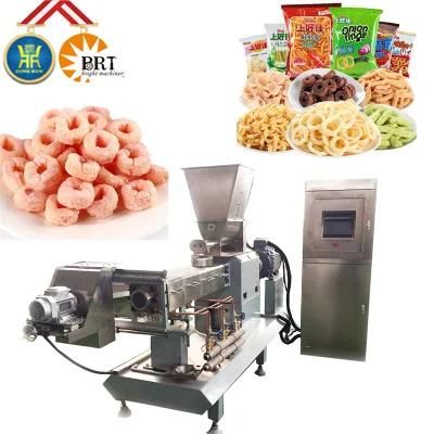 Automatic Rice Puffing Machine Puffed Corn Puff Snacks Extruder Making Machine