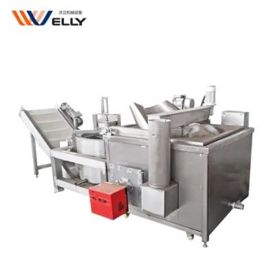 Automatic Discharge Type Plantain Chips Soybean Seed Fish Skin Fryer Machine Price