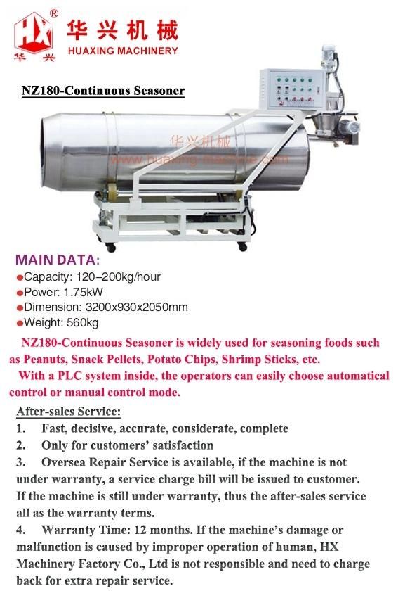 Nz180-Continuous Seasoner (Snack Food Seasoning Machine)