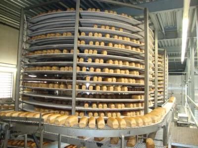 Automatic Industrial Spiral Cooling Conveyor for Bakery Bread Making Line