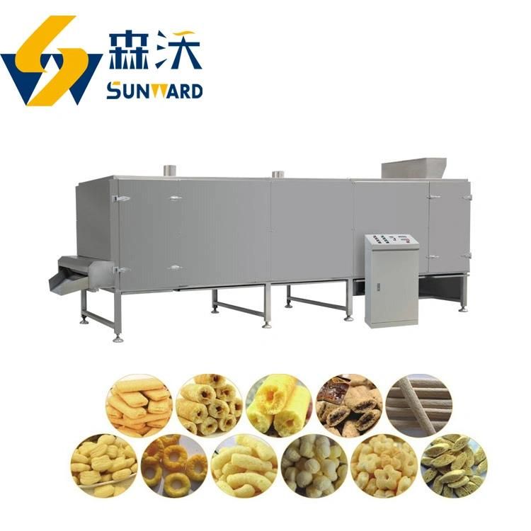 Automatic Puffed Rice / Bugles / Cookies / Fried Snack Food Machine