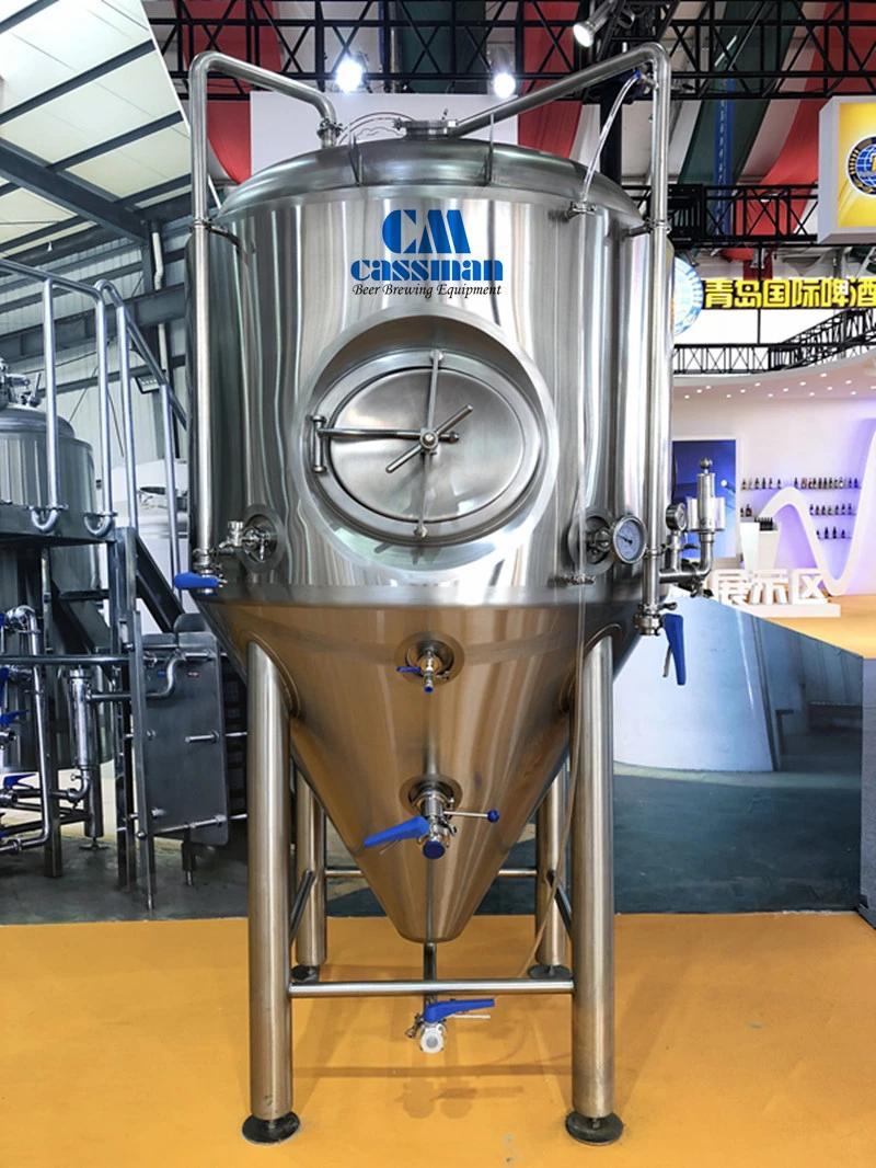 Cassman SUS304 Steam Heating 2 Vessles 1000L Brewery Equipment for Bar