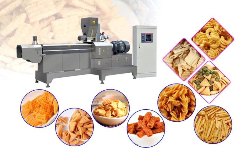 Automatic Corn Bugles Snack Chips Processing Line Fried Chips Snack Production Line