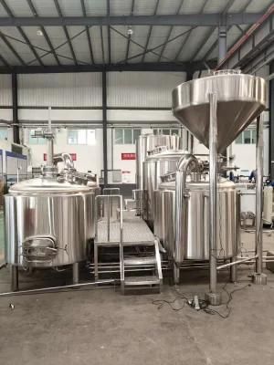 Food Grade Stainless Steel Beer Brewery Plant with Touch Screen Control