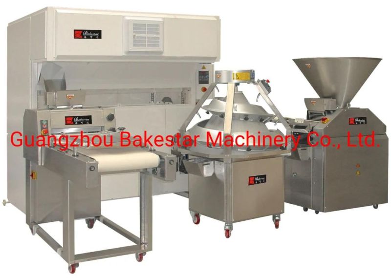 Bakery Bun Fully Automatic Volumetric Dough Dividing and Rounder Rounding Machine