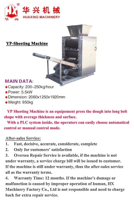 Yp-Sheeting Machine (Snack Machine/Puff Snack/Shrimp Bar/Prawn Cracker)